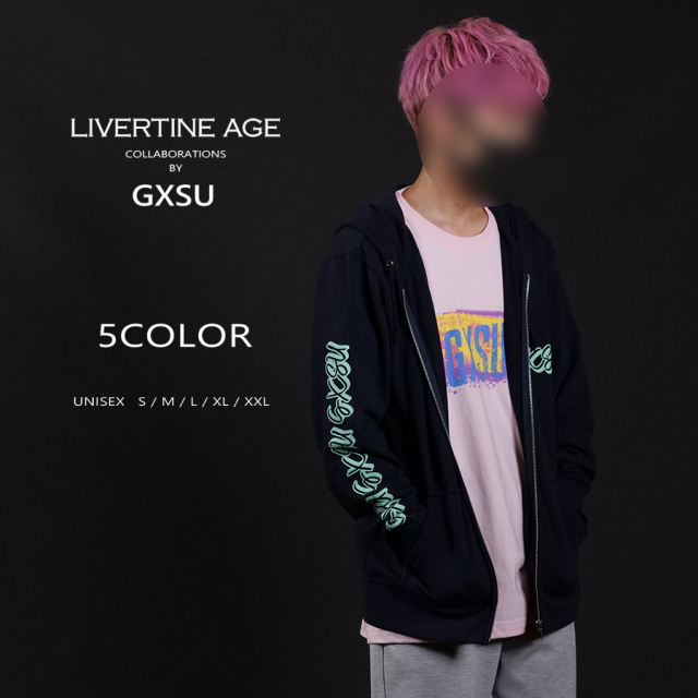 受注期間限定！GXSUコラボ企画！コラボZIPパーカー◆GXSU