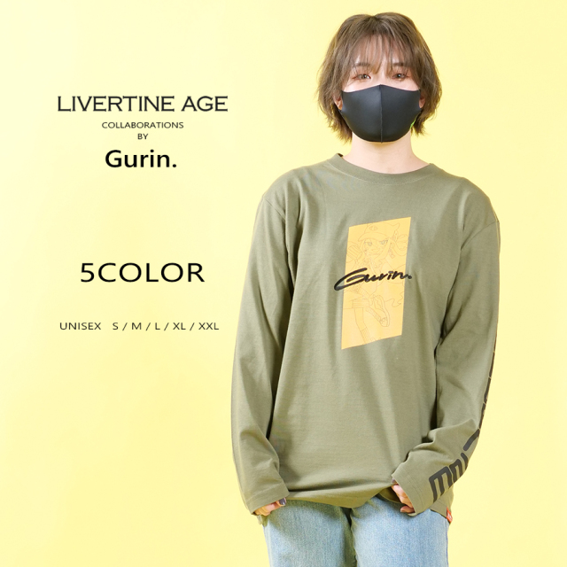 受注期間限定！Gurin.コラボ企画！コラボ長袖Tシャツ◆Gurin.