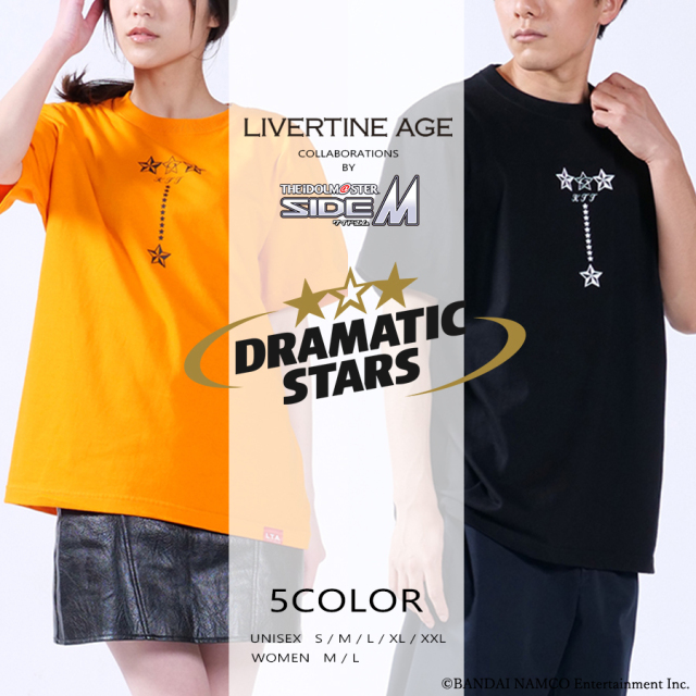 受注期間限定！アイドルマスター SideM コラボ半袖Tシャツ type : DRAMATIC STARS