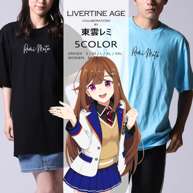受注期間限定！東雲レミコラボ企画！コラボ半袖Tシャツ◆東雲レミ