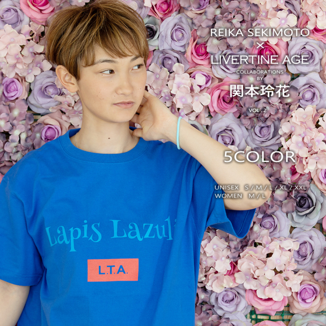 受注期間限定！関本玲花コラボ企画第2弾！コラボ半袖Tシャツ◆関本玲花