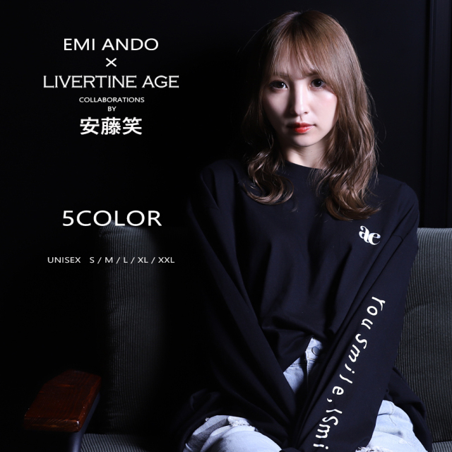 受注期間限定！安藤笑コラボ企画！コラボ長袖Tシャツ◆安藤笑