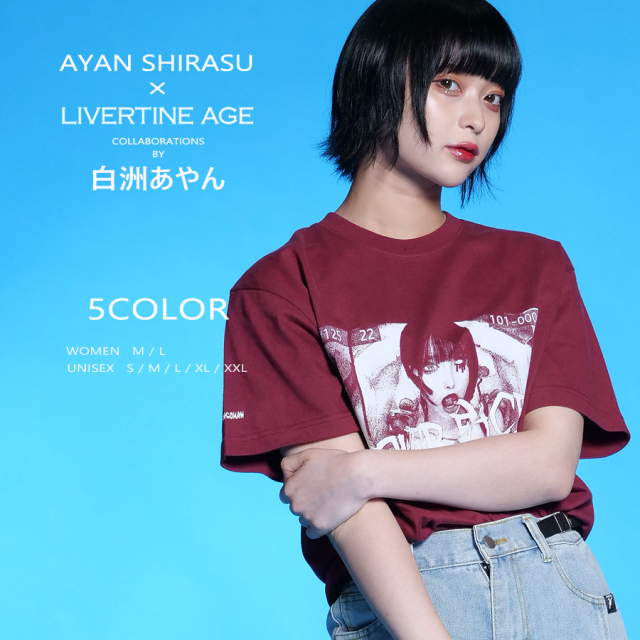 受注期間限定！白洲あやんコラボ企画！コラボ半袖Tシャツ◇白洲あやん