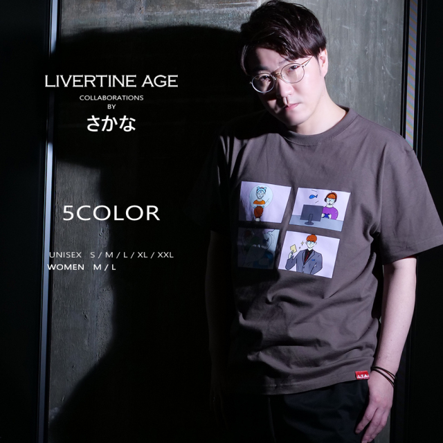 受注期間限定！さかなコラボ企画！コラボ半袖Tシャツ◇さかな