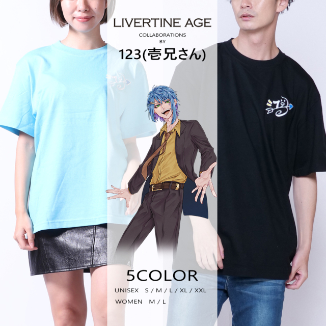 受注期間限定！123(壱兄さん)コラボ企画第2弾！コラボ半袖Tシャツ◇123