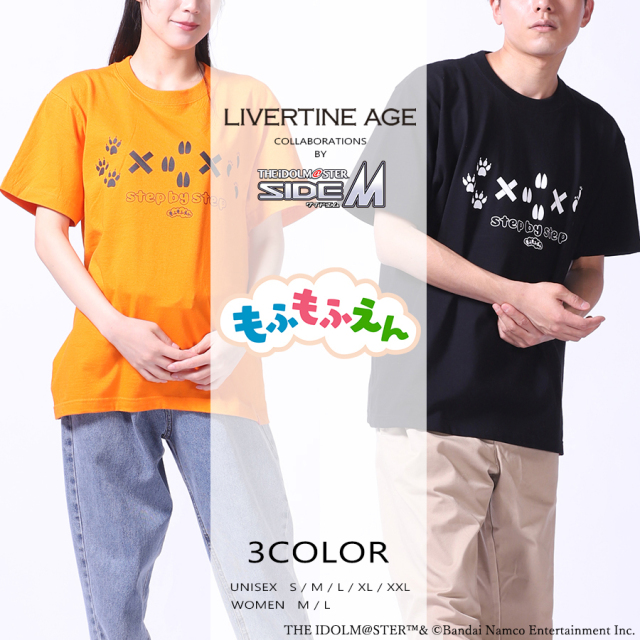 受注期間限定！アイドルマスター SideM × LIVERTINEAGE 第3弾 コラボ半袖Tシャツ type : もふもふえん