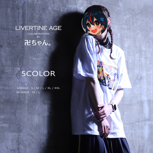 受注期間限定！卍ちゃん。コラボ企画！コラボ半袖Tシャツ◇卍ちゃん。