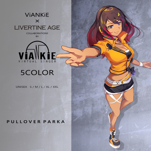 受注期間限定！ViANKiEコラボ企画！コラボプルオーバーパーカー◆ViANKiE