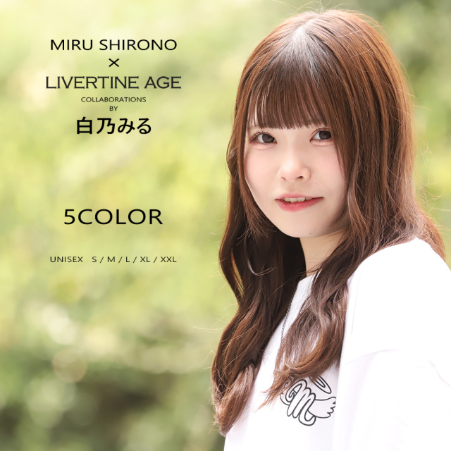 受注期間限定！白乃みるコラボ企画！コラボ長袖Tシャツ◆白乃みる