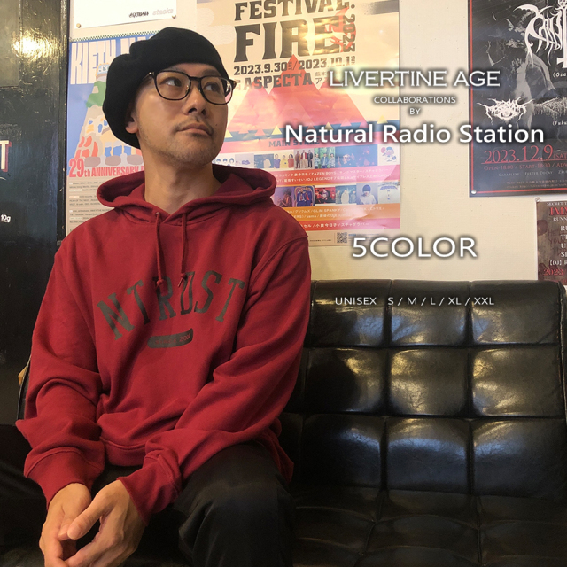 受注期間限定！Natural Radio Stationコラボ企画！コラボプルオーバーパーカー◆Natural Radio Station