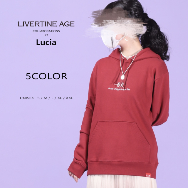 受注期間限定！Luciaコラボ企画！コラボプルオーバーパーカー◆Lucia