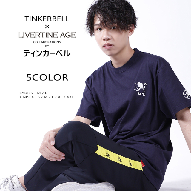 受注期間限定！ティンカーベルコラボ企画！コラボ半袖Tシャツ◆ティンカーベル