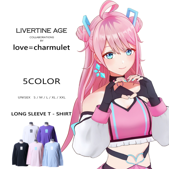 受注期間限定！love=charmuletコラボ企画！コラボ長袖Tシャツ◆love=charmulet
