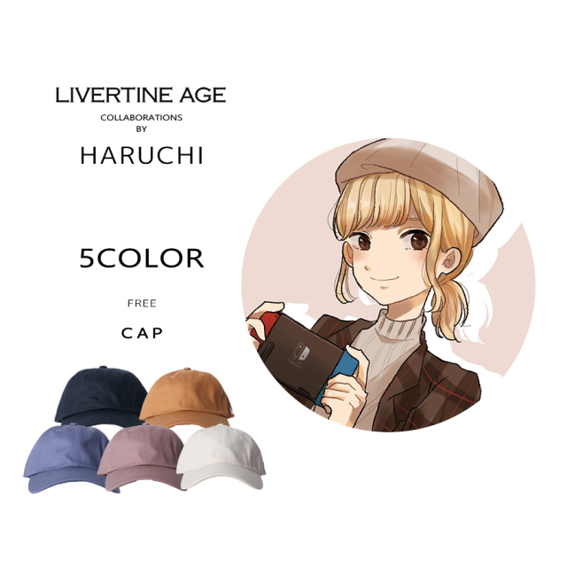 受注期間限定！Haruchiコラボ企画！コラボキャップ◆Haruchi