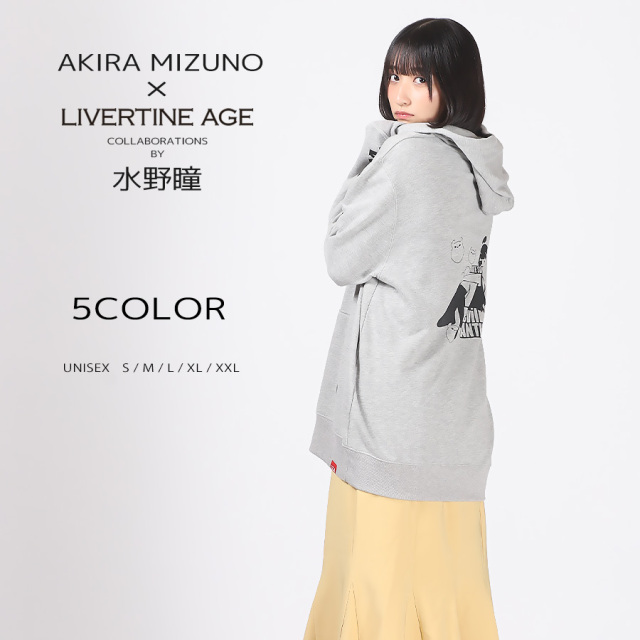受注期間限定！水野瞳コラボ企画！コラボプルオーバーパーカー◇水野瞳