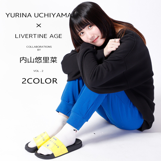 受注期間限定！内山悠里菜コラボ企画第2弾！コラボサンダル◆内山悠里菜