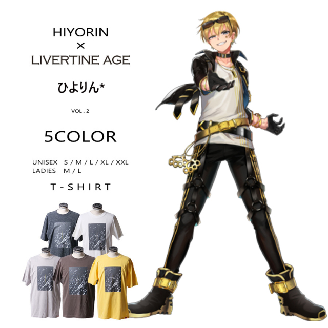 受注期間限定！ひよりん*コラボ企画第2弾！コラボ半袖Tシャツ◆ひよりん*