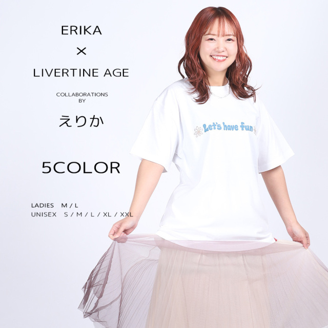 受注期間限定！えりかコラボ企画！コラボ半袖Tシャツ◆えりか
