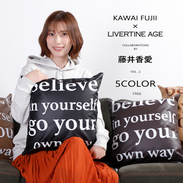 受注期間限定！藤井香愛コラボ企画第2弾！コラボクッション◆藤井香愛