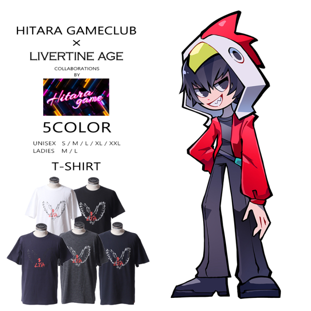 受注期間限定！ヒタラゲーム実況部コラボ企画！コラボ半袖Tシャツ◆ヒタラゲーム実況部