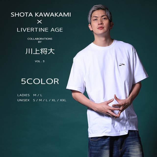 受注期間限定！川上将大コラボ企画第3弾！コラボ半袖Tシャツ◆川上将大