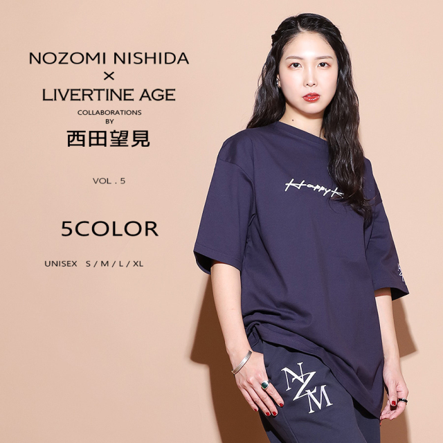 受注期間限定！西田望見コラボ企画第5弾！コラボビッグシルエット半袖Tシャツ◆西田望見