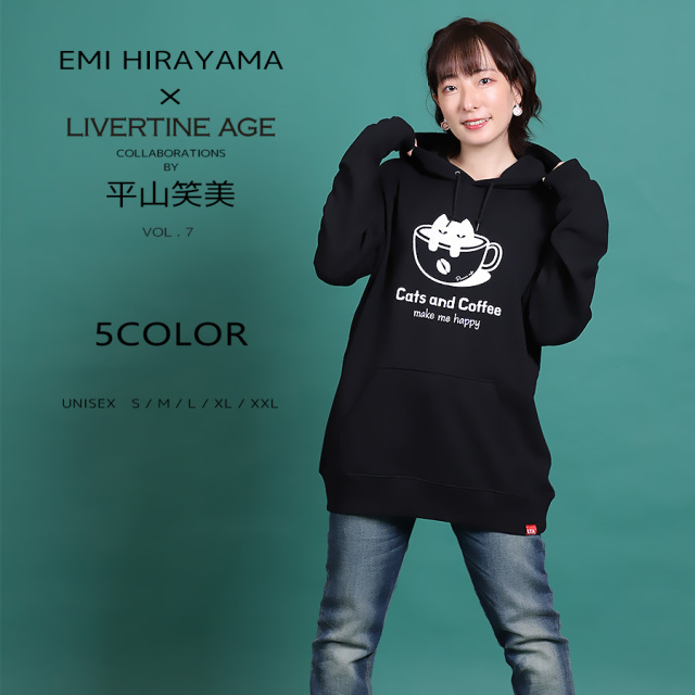 受注期間限定！平山笑美コラボ企画第7弾！コラボプルオーバーパーカー◆平山笑美