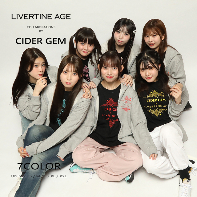 受注期間限定！CIDER GEMコラボ企画！コラボZIPパーカー◆CIDER GEM