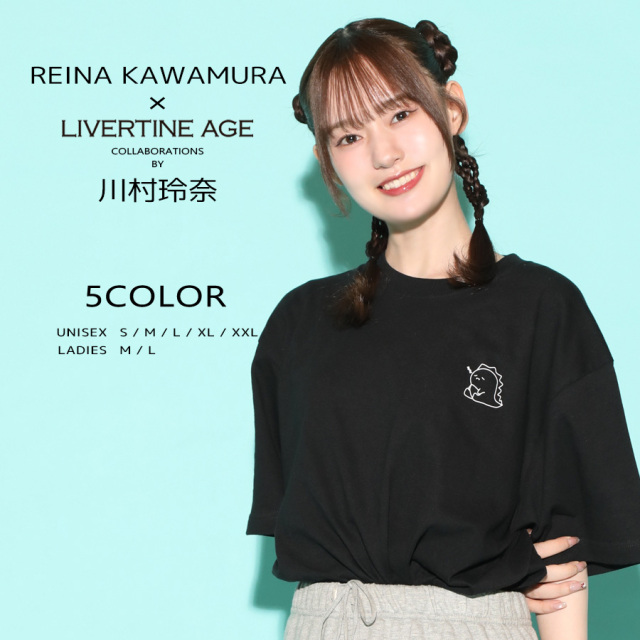 受注期間限定！川村玲奈コラボ企画！コラボ半袖Tシャツ◆川村玲奈