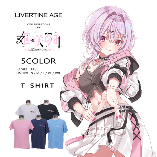 受注期間限定！姫咲あみコラボ企画！コラボ半袖Tシャツ◆姫咲あみ