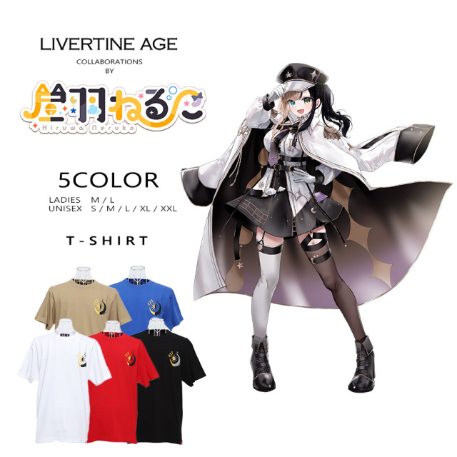 受注期間限定！昼羽ねるこコラボ企画！コラボ半袖Tシャツ◆昼羽ねるこ