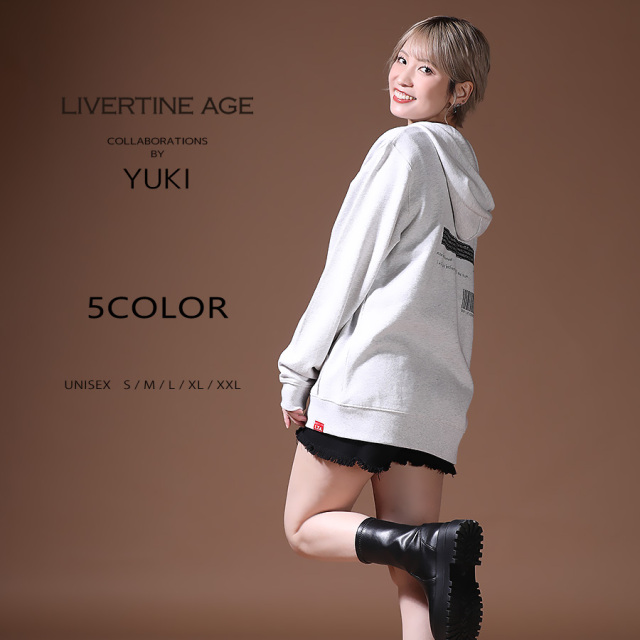 受注期間限定！YUKIコラボ企画！コラボZIPパーカー◆YUKI