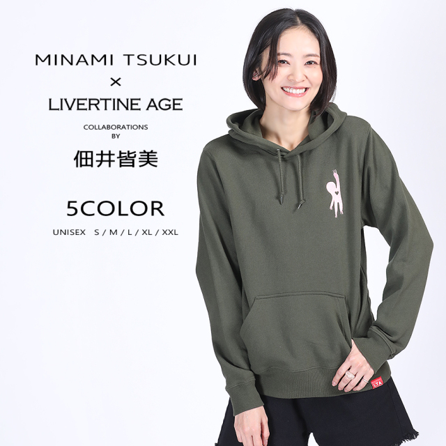 受注期間限定！佃井皆美コラボ企画！コラボプルオーバーパーカー◆佃井皆美