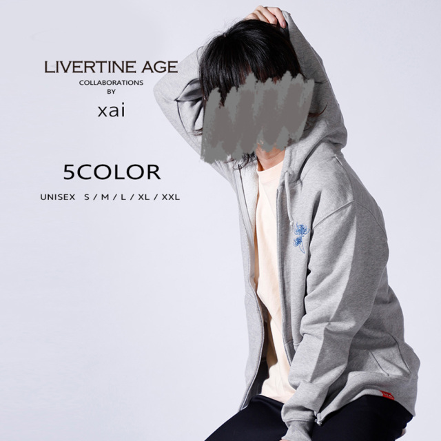 受注期間限定！xaiコラボ企画！コラボZIPパーカー◆xai