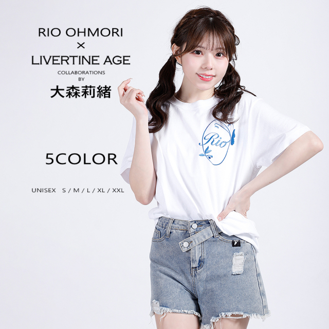 受注期間限定！大森莉緒コラボ企画！コラボ半袖Tシャツ◆大森莉緒