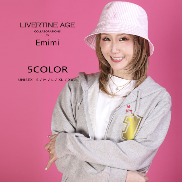 受注期間限定！Emimiコラボ企画！コラボZIPパーカー◆Emimi