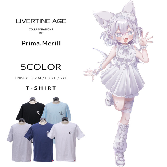 受注期間限定！Prima.Merillコラボ企画！コラボ半袖Tシャツ◆Prima.Merill