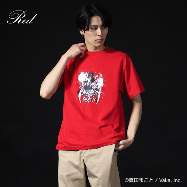 Arakezuri Tシャツ RED限定T Lサイズ 受注期間限定！「殺戮の天使」コラボ企画！コラボ半袖Tシャツ◇「殺戮