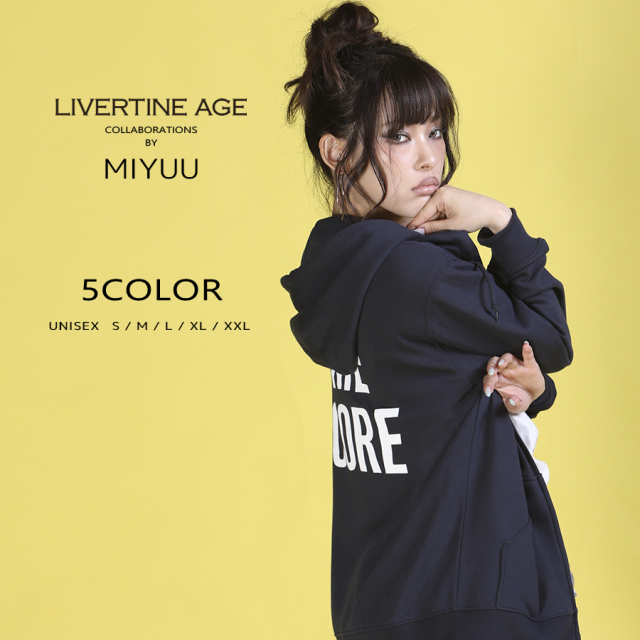 受注期間限定！MIYUUコラボ企画！コラボZIPパーカー◇MIYUU