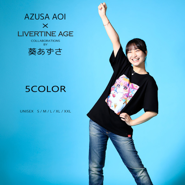 受注期間限定！葵あずさコラボ企画！コラボ半袖Tシャツ◇葵あずさ