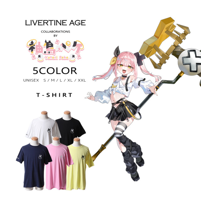 受注期間限定！柚鳥ペケコラボ企画！コラボ半袖Tシャツ◆柚鳥ペケ