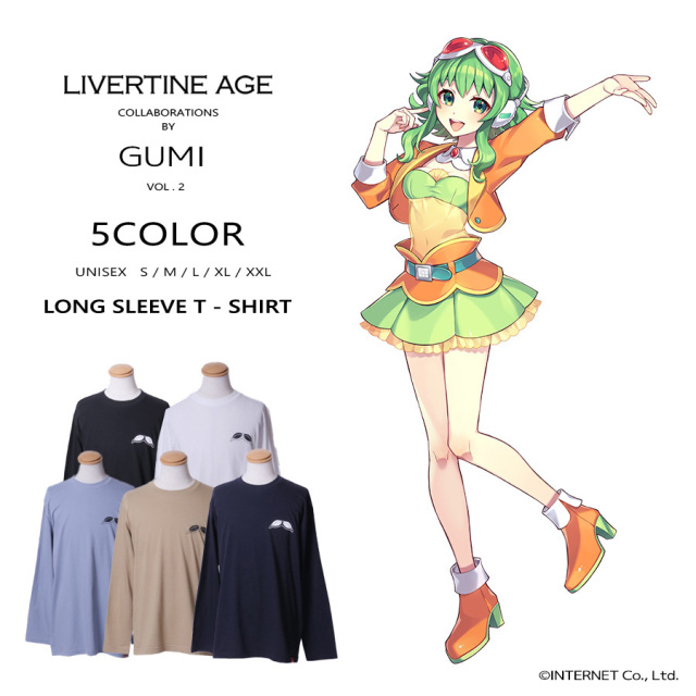 受注期間限定！GUMIコラボ企画第2弾！コラボ長袖Tシャツ◆GUMI