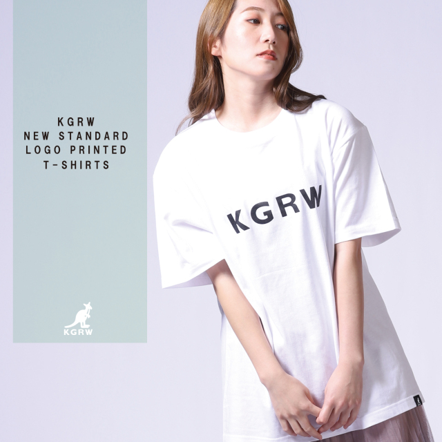 KGRW NEW STANDARDロゴプリント半袖Tシャツ