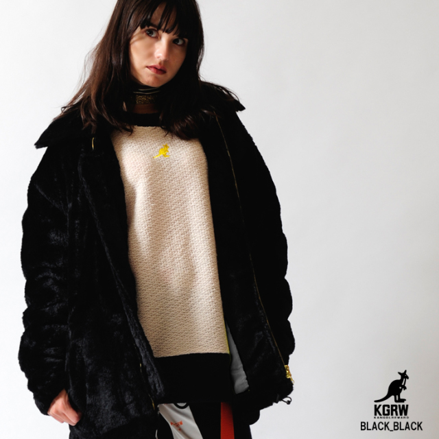 KANGOL REWARD 中綿 BIG LOGOファーボンバージャケット