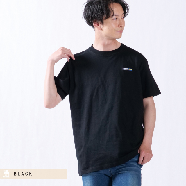 Moz Forest Label National Flag 刺繍半袖tシャツ