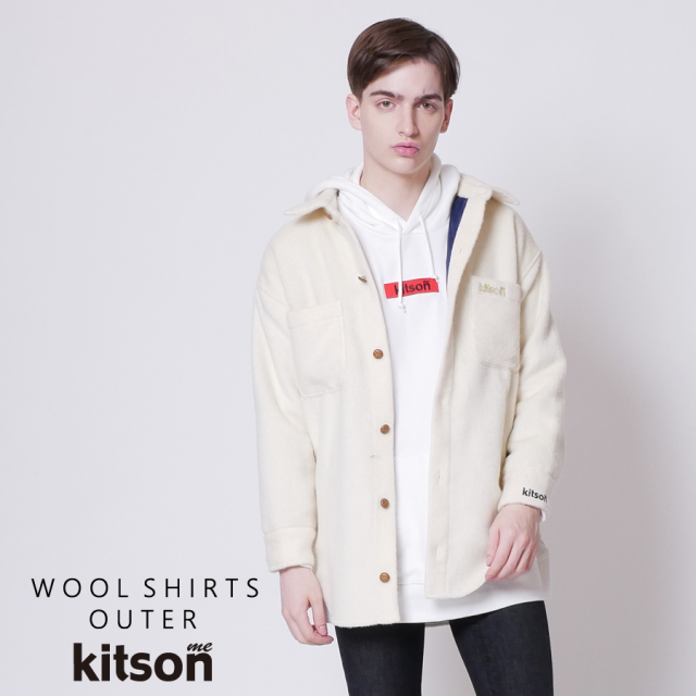 kitson me  ウールシャツアウター