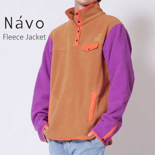 Navo×KANGOL REWARDコラボクレイジーパターンスタンドカラーフリース◆