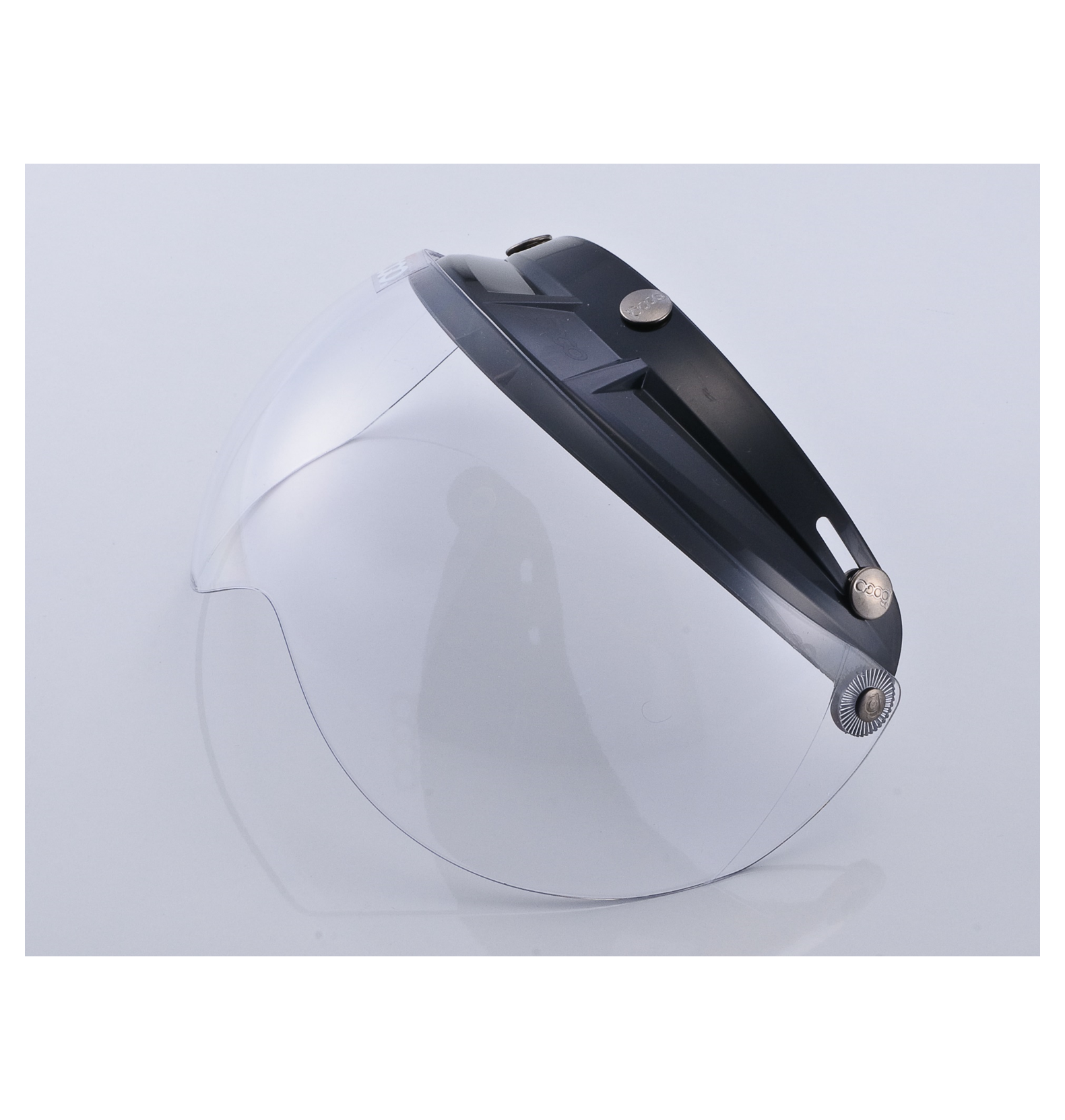 bogo パイロットシールド フリップアップ 開閉式 ベース付き クリアー BG12-B2