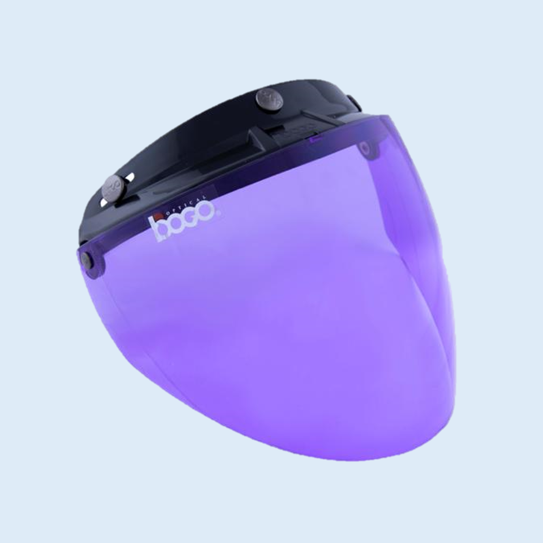 bogo ジェットシールド フリップアップ 開閉式 ベース付き パープル BG25-B20
