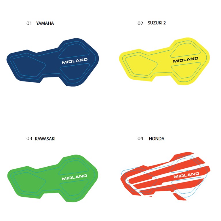 MIDLAND Rシリーズ用 フェイスプレートステッカー A269 [普通郵便可]